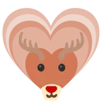 cuore che cresce + cervo