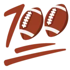 100 punti + football americano
