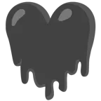 melting face + black heart
