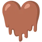 melting face + brown heart