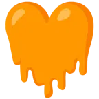 melting face + orange heart