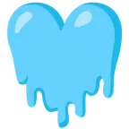 melting face + light blue heart