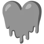 melting face + grey heart