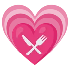 cuore che cresce + piatto e posate