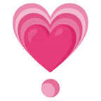 cuore che cresce + punto esclamativo a cuore
