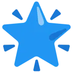 cuore blu + stella che brilla