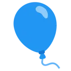 cuore blu + palloncino