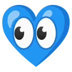 cuore blu + occhi