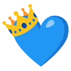 cuore blu + corona