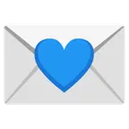 cuore blu + lettera d’amore