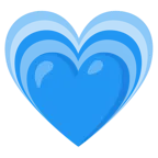 cuore blu + cuore che cresce