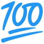 cuore blu + 100 punti