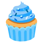 cuore blu + cupcake