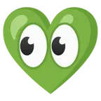 cuore verde + occhi
