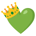 cuore verde + corona