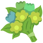 cuore verde + mazzo di fiori