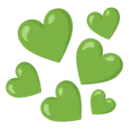 green heart + green heart