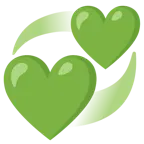 cuore verde + cuori che girano