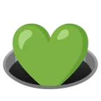 cuore verde + buco