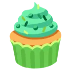 cuore verde + cupcake