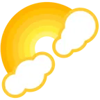 cuore giallo + arcobaleno