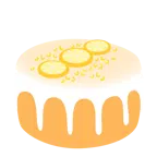 cuore giallo + torta di compleanno