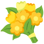 cuore giallo + mazzo di fiori