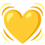 cuore giallo + cuore che batte