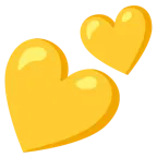 cuore giallo + due cuori