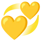 cuore giallo + cuori che girano