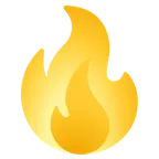 cuore giallo + fuoco