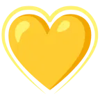 cuore giallo + cuori