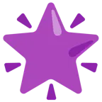 cuore viola + stella che brilla