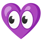 cuore viola + occhi
