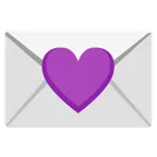 cuore viola + lettera d’amore