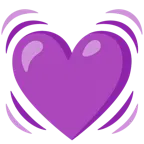 cuore viola + cuore che batte