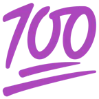cuore viola + 100 punti