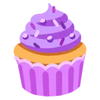 cuore viola + cupcake