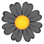 cuore nero + fiore