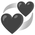 cuore nero + cuori che girano
