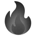 cuore nero + fuoco