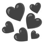 black heart + black heart