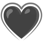 cuore nero + cuori
