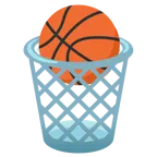 cestino + palla da pallacanestro
