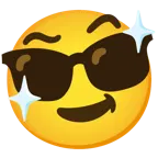 smiling face with sunglasses + smiling face with sunglasses