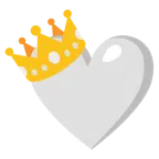 cuore bianco + corona