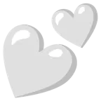 cuore bianco + due cuori
