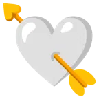 cuore bianco + cuore con freccia