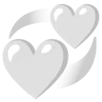 cuore bianco + cuori che girano