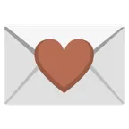 cuore marrone + lettera d’amore